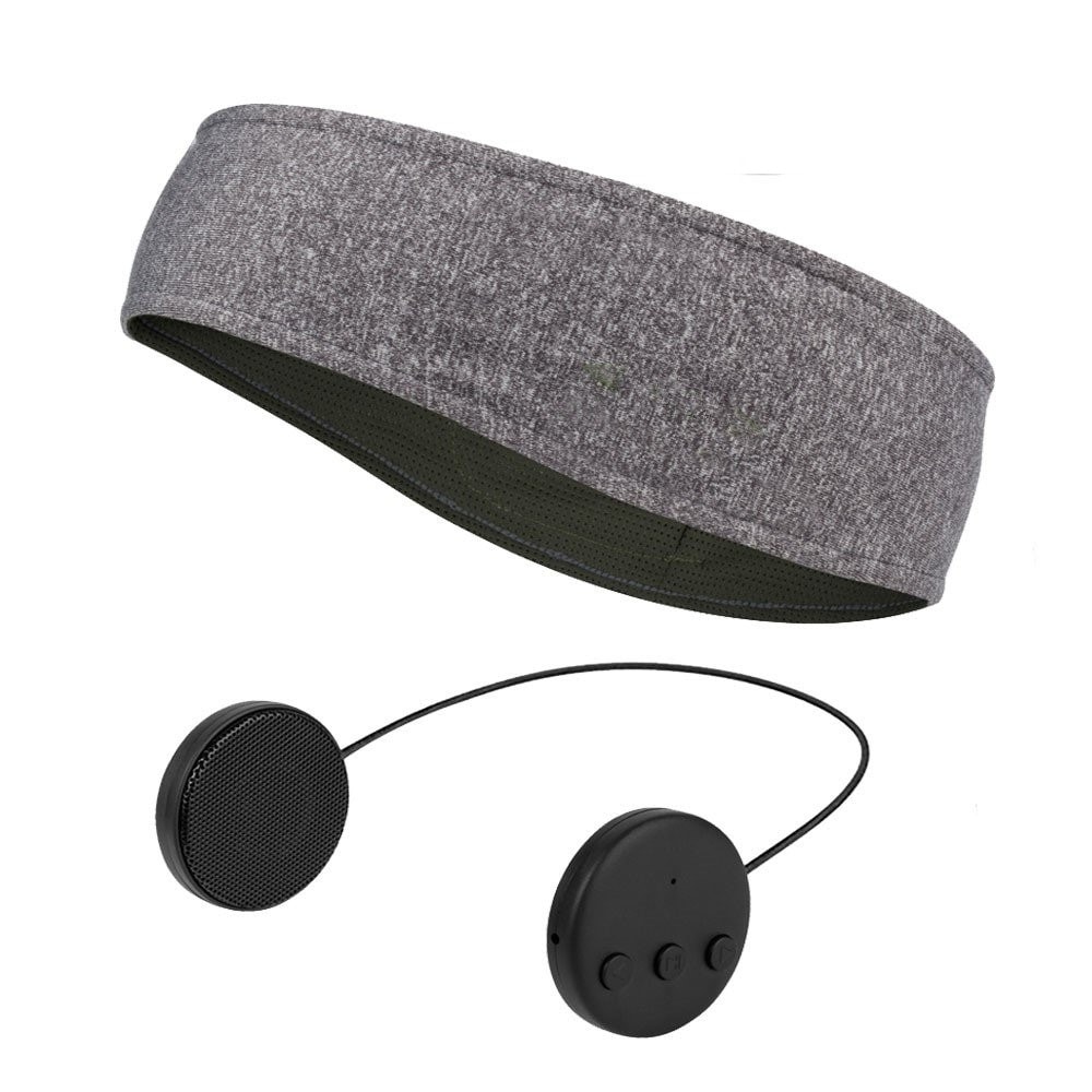 Hodebånd med Bluetooth-hodetelefoner og mikrofon - grå - Hodetelefoner -  Elkjøp