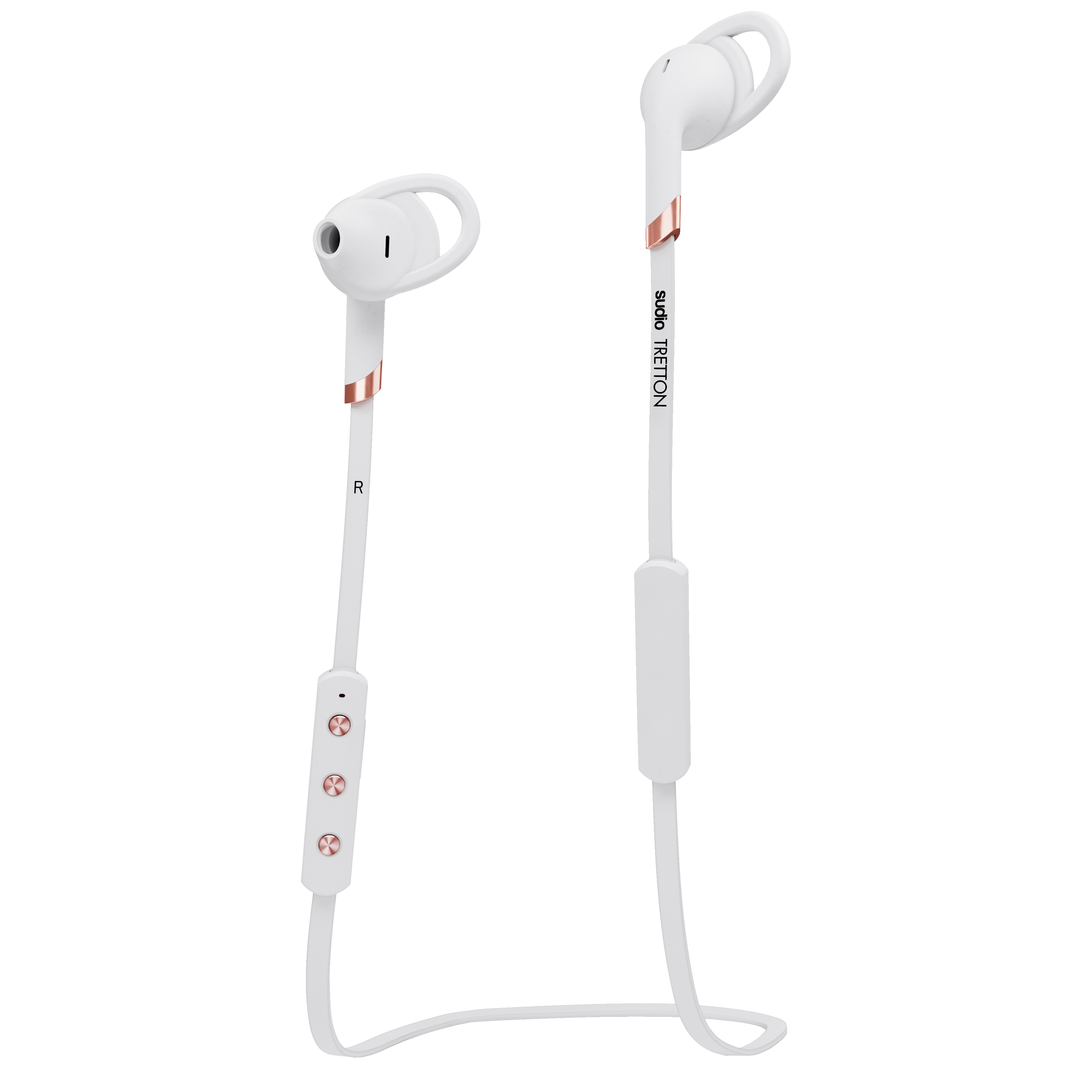 Sudio Tretton trådløse in-ear hodetelefoner (hvit) - Hodetelefoner til  trening - Elkjøp
