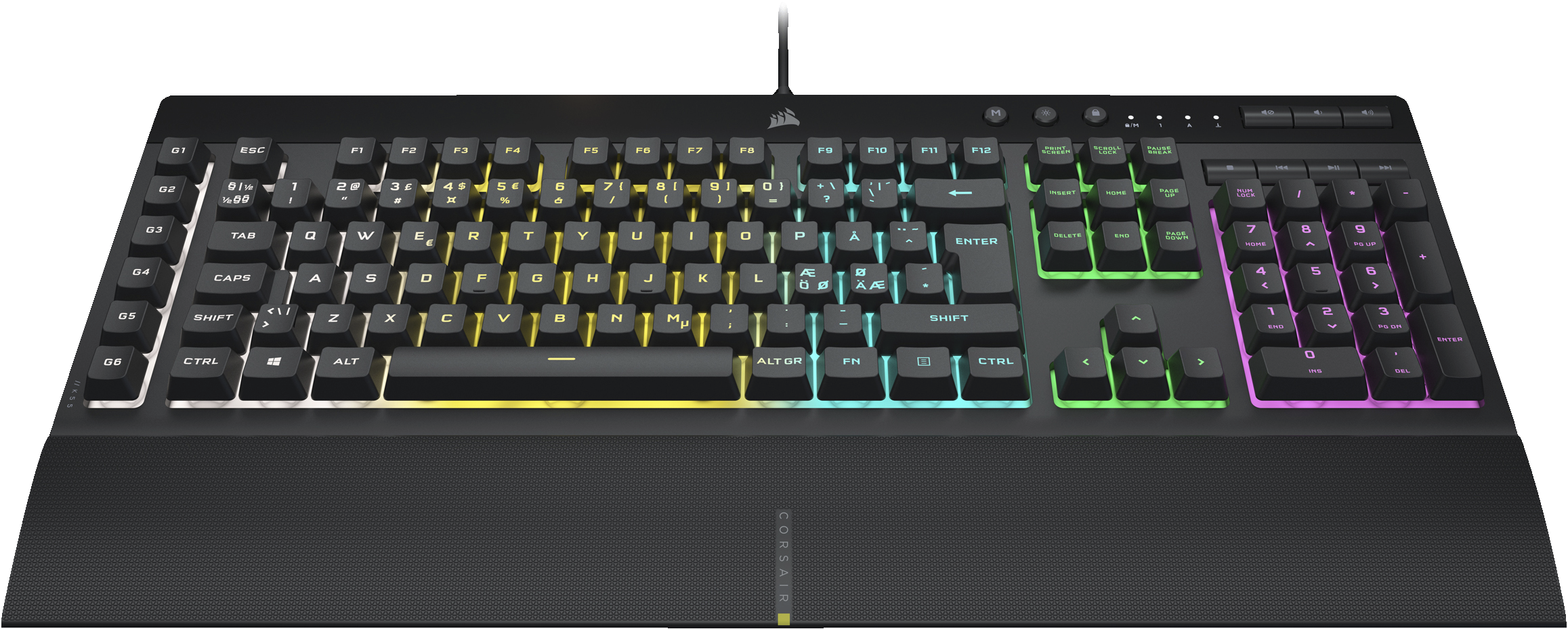 Corsair K55 RGB PRO gamingtastatur (nordisk oppsett) - Gamingtastatur -  Elkjøp
