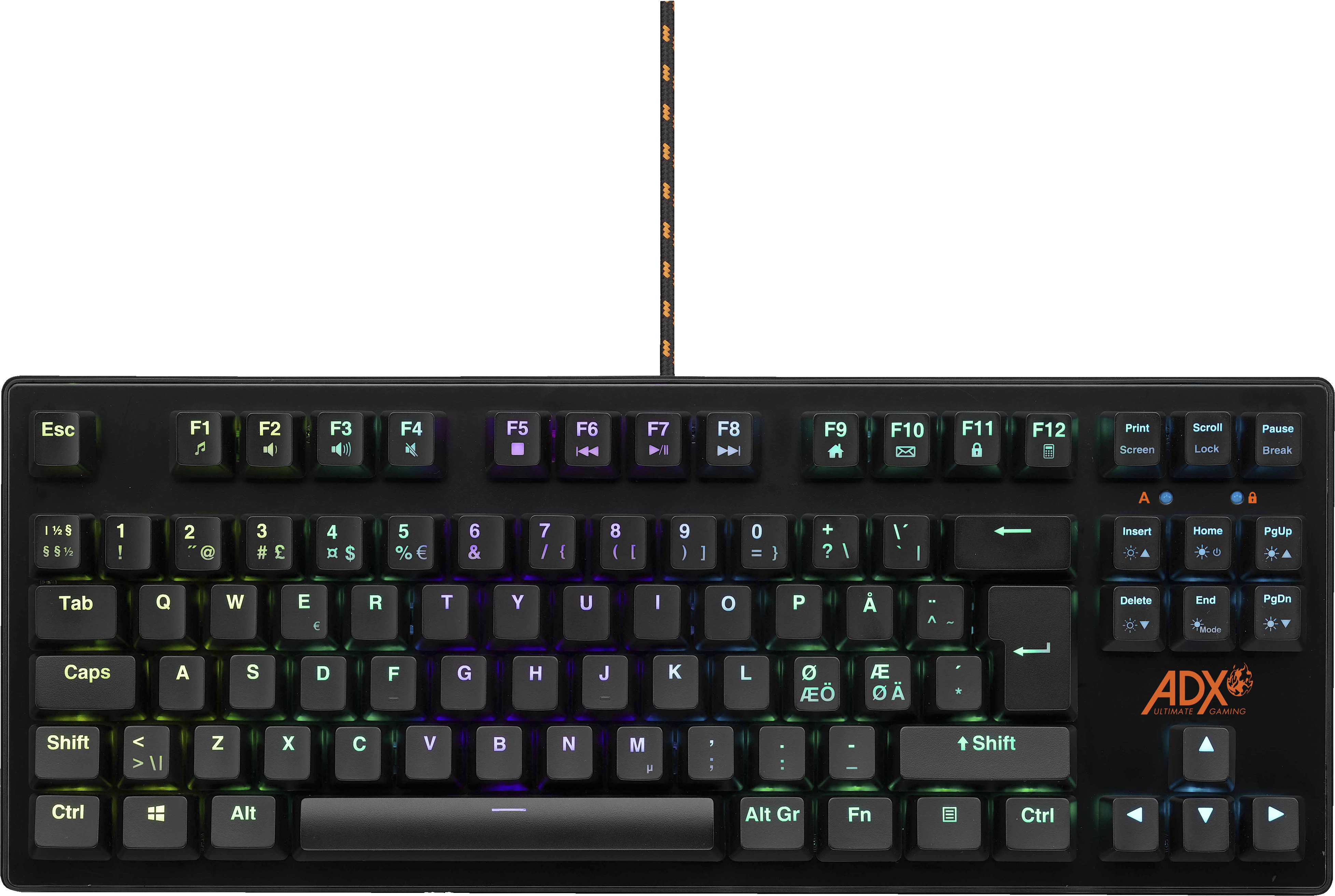 ADX tenkeyless RGB membran-gamingtastatur - Mus og tastatur - Elkjøp