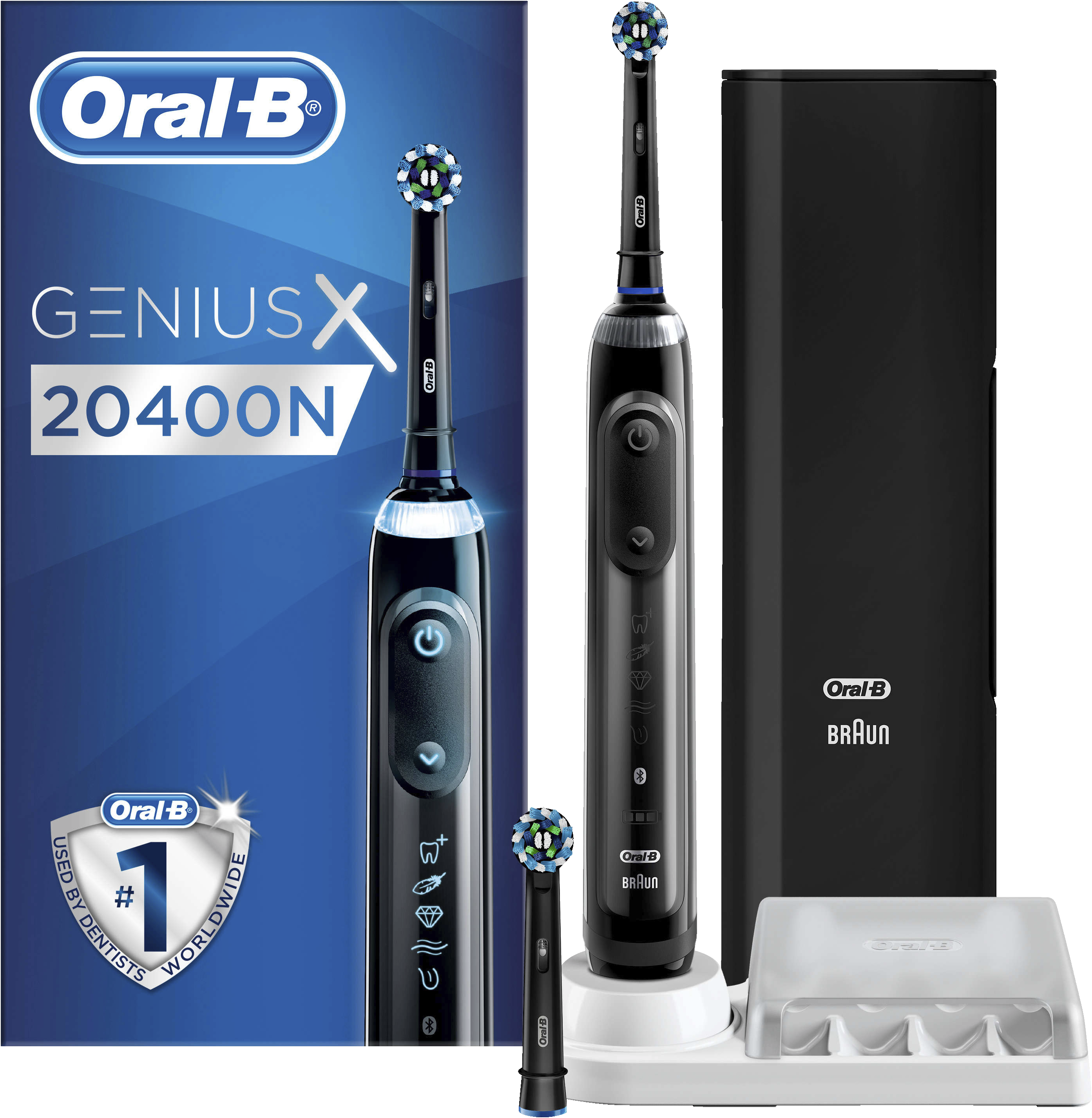 Oral-B Genius X elektrisk tannbørste 20400N (sort) - Tannpleie - Elkjøp