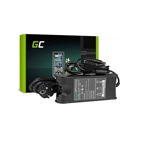 Green Cell lader / AC Adapter til Dell 90W |19.5V 4.62A / 7.4mm-5.0mm -  Kabler og tilkobling - PC og nettverk - Elkjøp