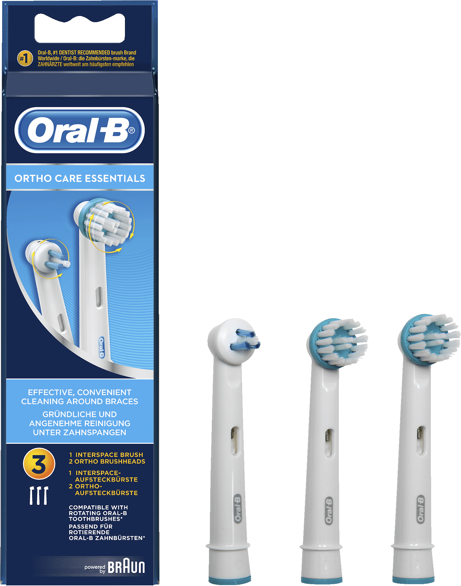 Oral-B Ortho børstehoder - Tannbørstehoder - Elkjøp