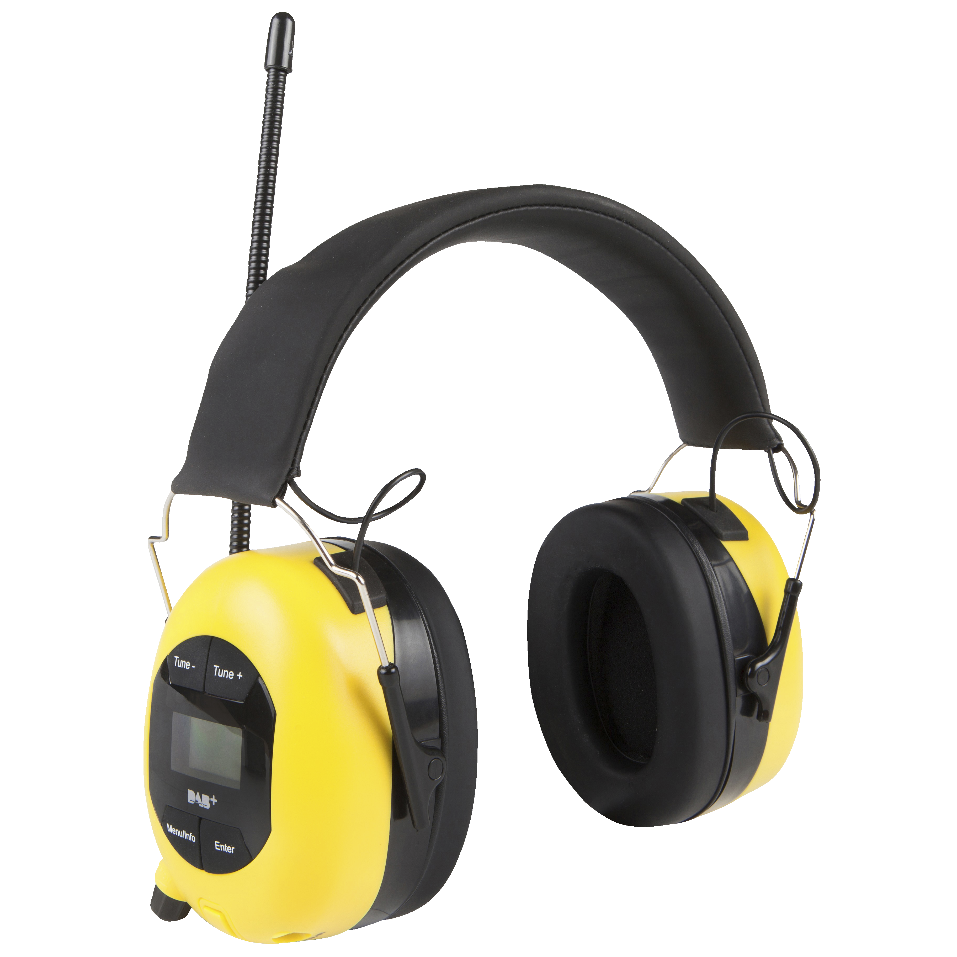 Pop@work hørselvern med DAB+ (gul) - Hodetelefoner - Elkjøp