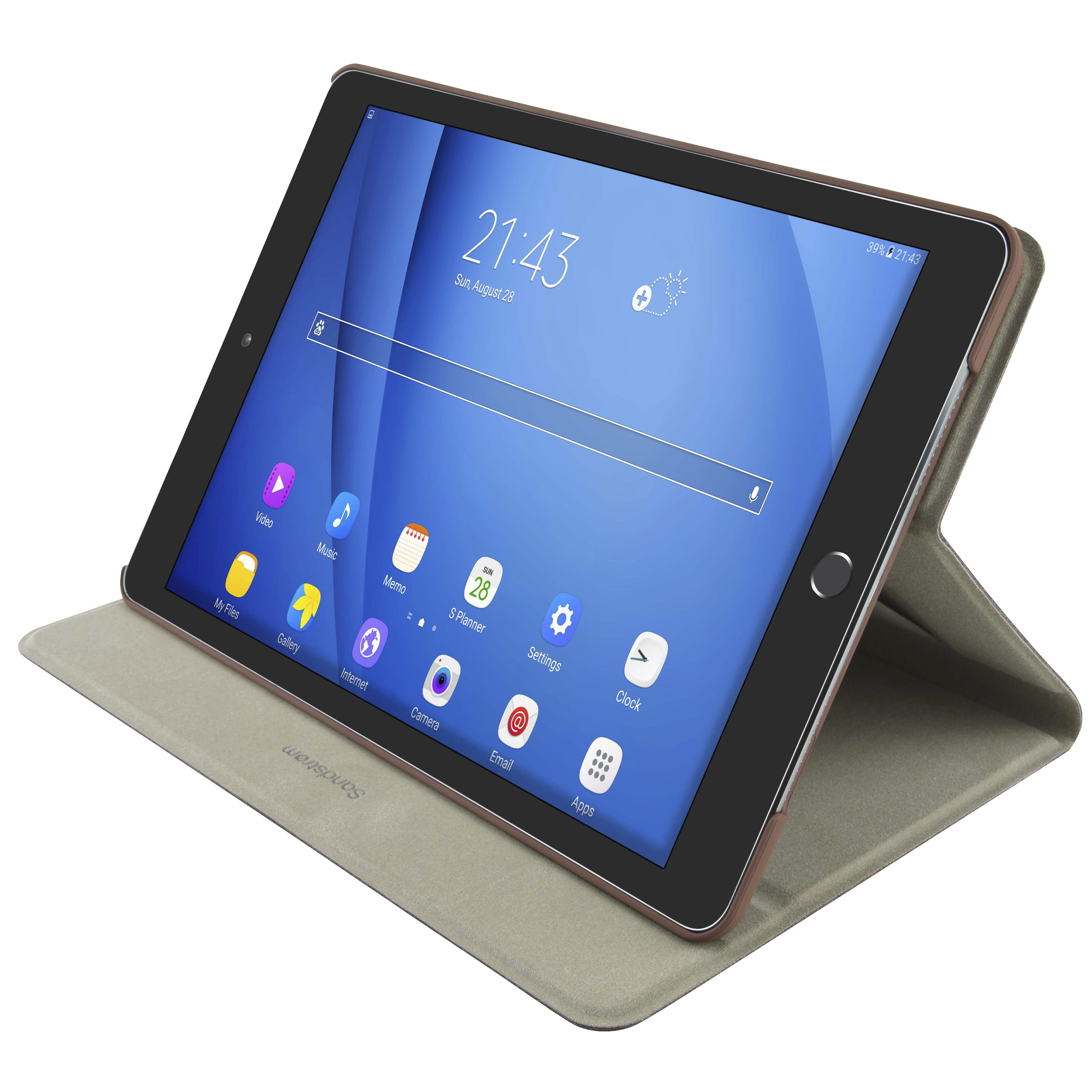 Sandstrøm læretui for iPad Air 2Pro 9.7 (brun) Tilbehør