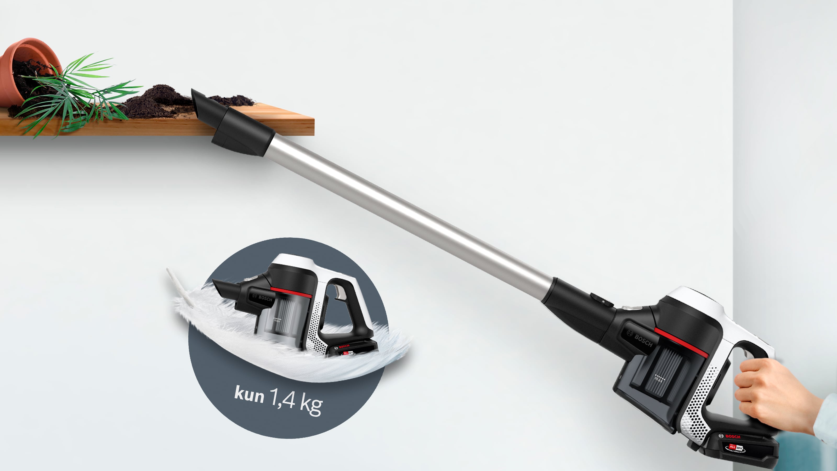 Bosch Unlimited - trådløse støvsugere med kraft | Elkjøp
