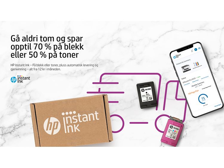 HP Instant Ink – aldri gå tom for blekk igjen | Elkjøp