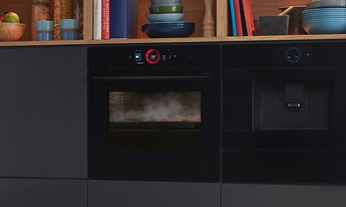 Bosch accent line-stekeovn med PerfectSteam Plus-dampfunksjon