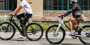 Two people on e-bike