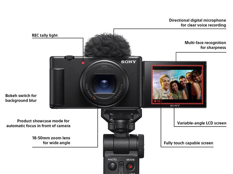Sony digitalkamera til vlogging ZV-1 II - Elkjøp