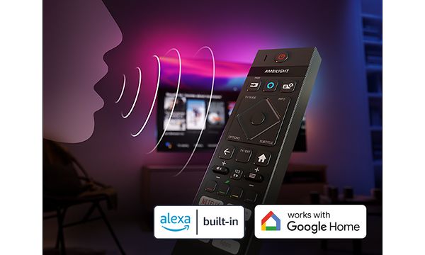 Philips TV som fungerer med med Google Assistant og har Alexa innebygd